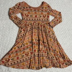Little Sleepies Autumn Patterned Kids Dress